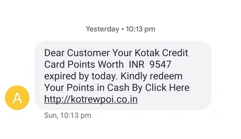 fraud message
